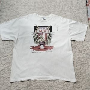 Extreme Midget Wrestling Signed Tee Sz XL